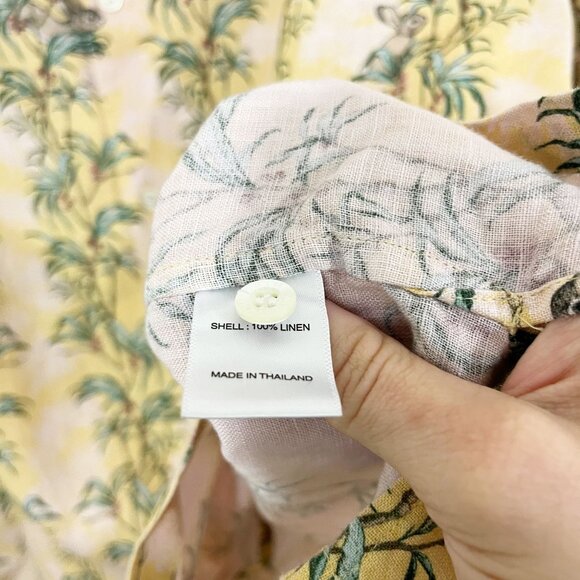 Jim Thompson x Pichaya Artists in Residence Relax Linen Camp Shirt Mens Size XL - Picture 5 of 7